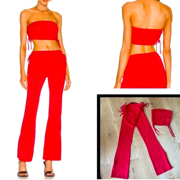 H:ours Meghan Red Two Piece Set